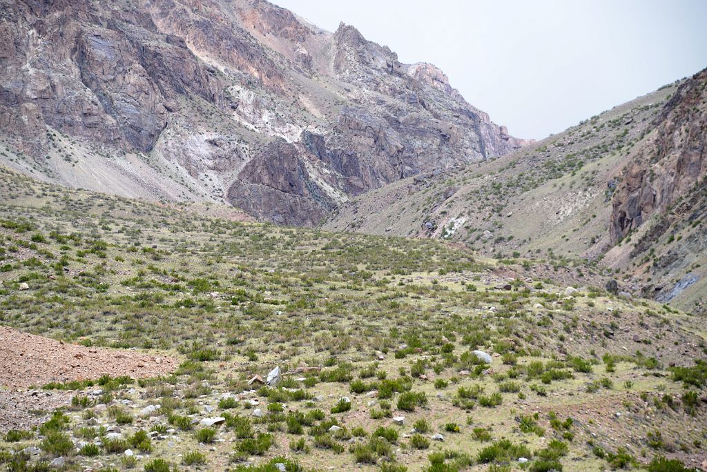 09 The Final Part Of The Trail To Pampa de Lenas Is On A Plateau Above The Vacas River On The Trek To Aconcagua Plaza Argentina Base Camp
